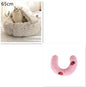 Round Plush Pet Bed — Warm Winter Bed for Cats & Dogs