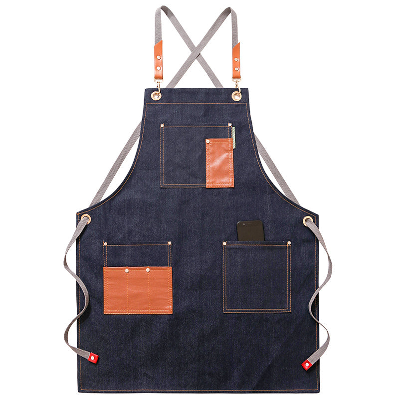 Men's Heavy-Duty Work Apron – Wear-Resistant Sleeveless Chef & Shop Apron