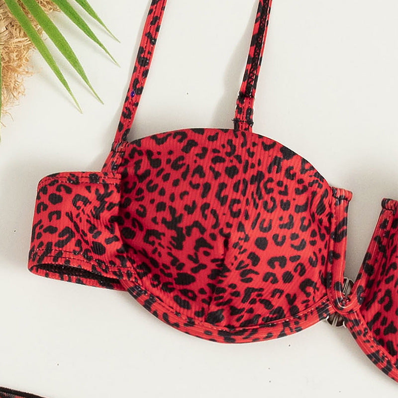 3-Piece Floral Bikini Set with Beach Skirt — 7 Colors, S–L