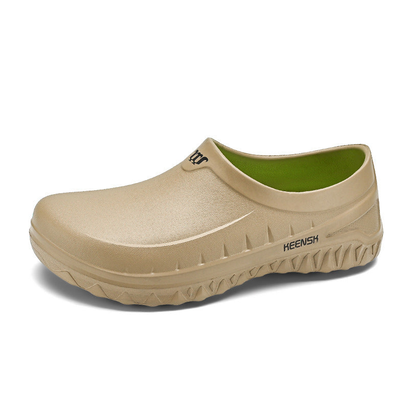 Men's Non-Slip Chef Shoes – Lightweight EVA Clogs for Kitchen & Work