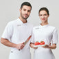 Men's Long-Sleeve Chef Coat – Anti-Oil Stretch Kitchen Uniform