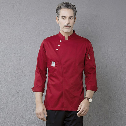 Men's & Women's Chef Coat – Long Sleeve Kitchen Jacket for Professionals