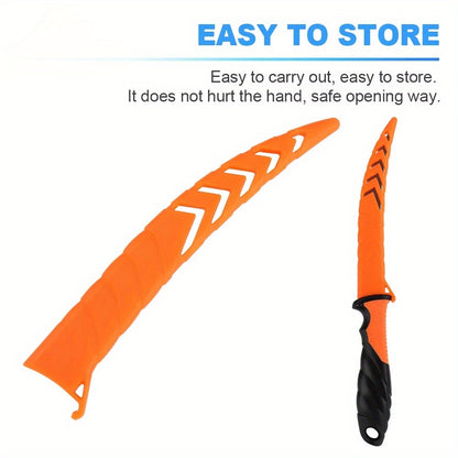 Fisherman's Fillet Knife with Orange Handle