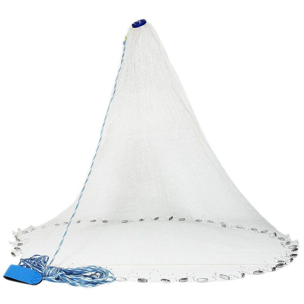 Fishing Cast Net Bait Easy Throw Hand Cast Strong Nylon Mesh