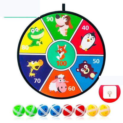 Kids' Safety Dart Board – Cartoon Animal, Fruit & Number Styles | Safe Foam Darts
