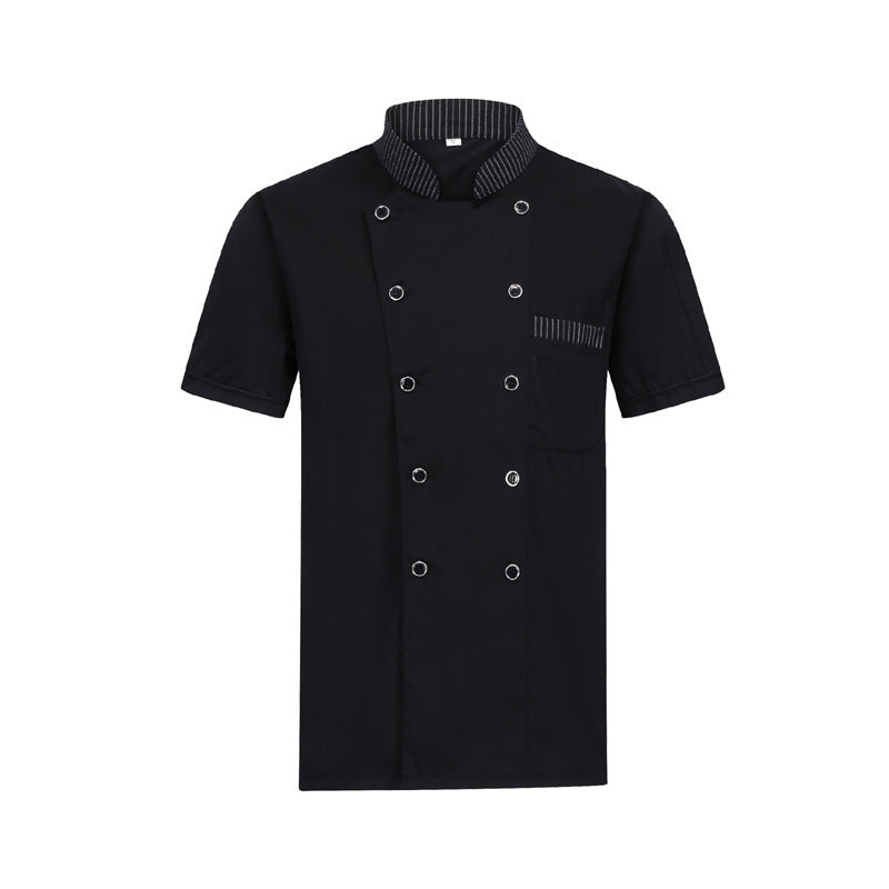 Unisex Short-Sleeve Chef Coat – Moisture-Wicking Summer Kitchen Uniform