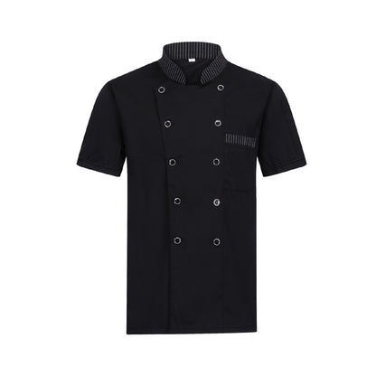 Unisex Short-Sleeve Chef Coat – Moisture-Wicking Summer Kitchen Uniform