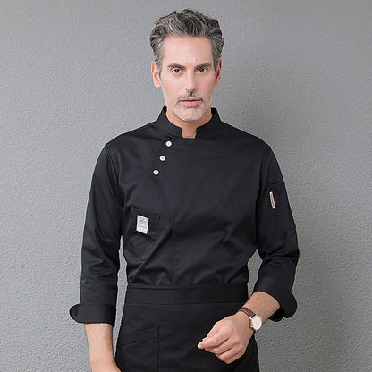 Fire-Resistant Chef Jacket – Professional Kitchen Workwear | 4 Colors, M–4XL
