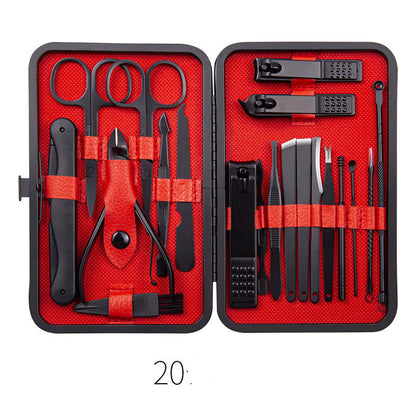 Stainless Steel Nail Care & Manicure Set — 7 to 20 Pieces