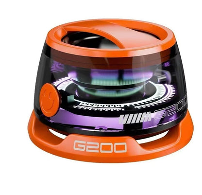 Portable Bluetooth Speaker with RGB Lighting – Magnetic Mini Speaker with Phone Stand, 7-Hour Battery