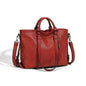 Women's Soft PU Leather Shoulder Tote Bag – Large Capacity Square Purse for Daily Use