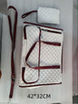 Quilted Lunch Tote Bag for Women – 2-in-1 Insulated Crossbody with Matching Wallet