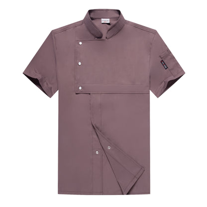 Premium Short-Sleeve Chef Uniform – Moisture-Wicking Professional Kitchen Coat