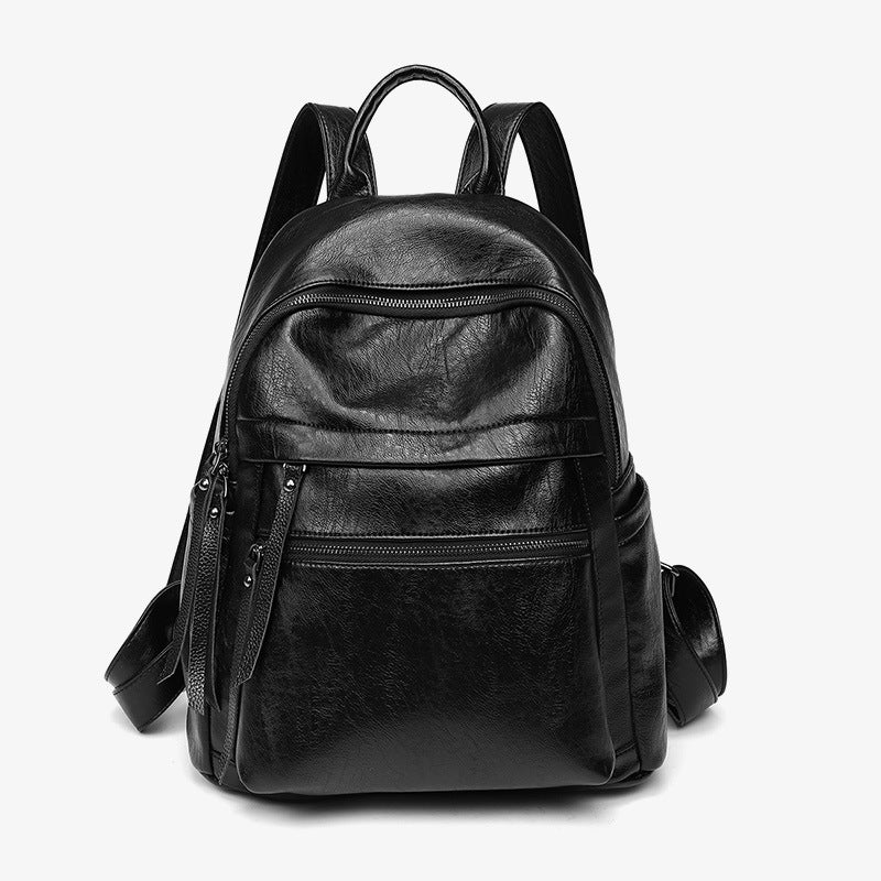 Women's Soft PU Leather Backpack – Korean Bubble Pattern Style