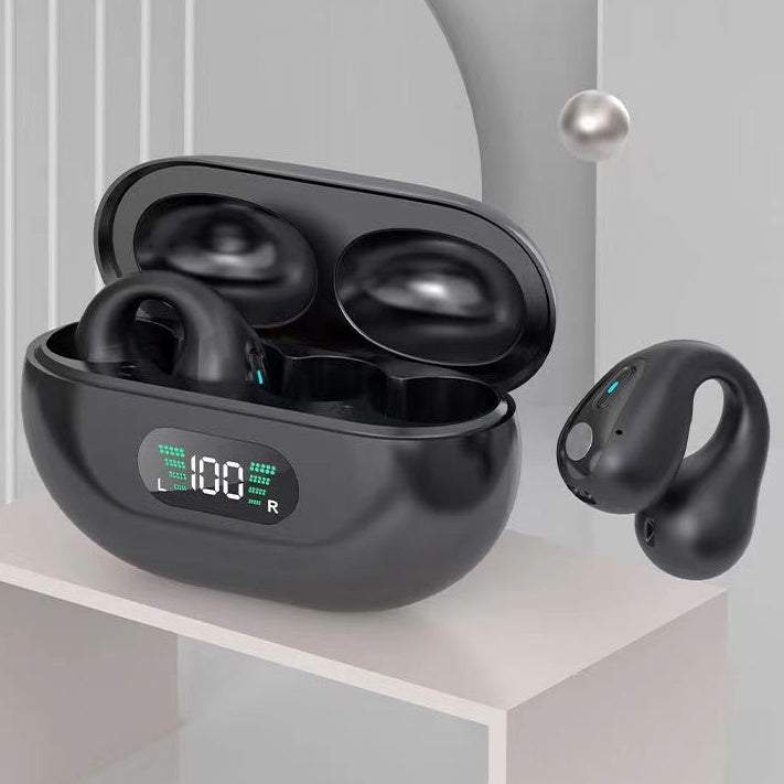 Ear Clip Wireless Earbuds – Bluetooth 5.3, HiFi Bass, Open-Ear Sport Headphones