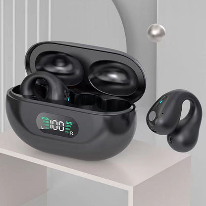 Ear Clip Wireless Earbuds – Bluetooth 5.3, HiFi Bass, Open-Ear Sport Headphones