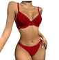 Women's Lace Lingerie Set – Bralette & Thong with Heart Ring Detail