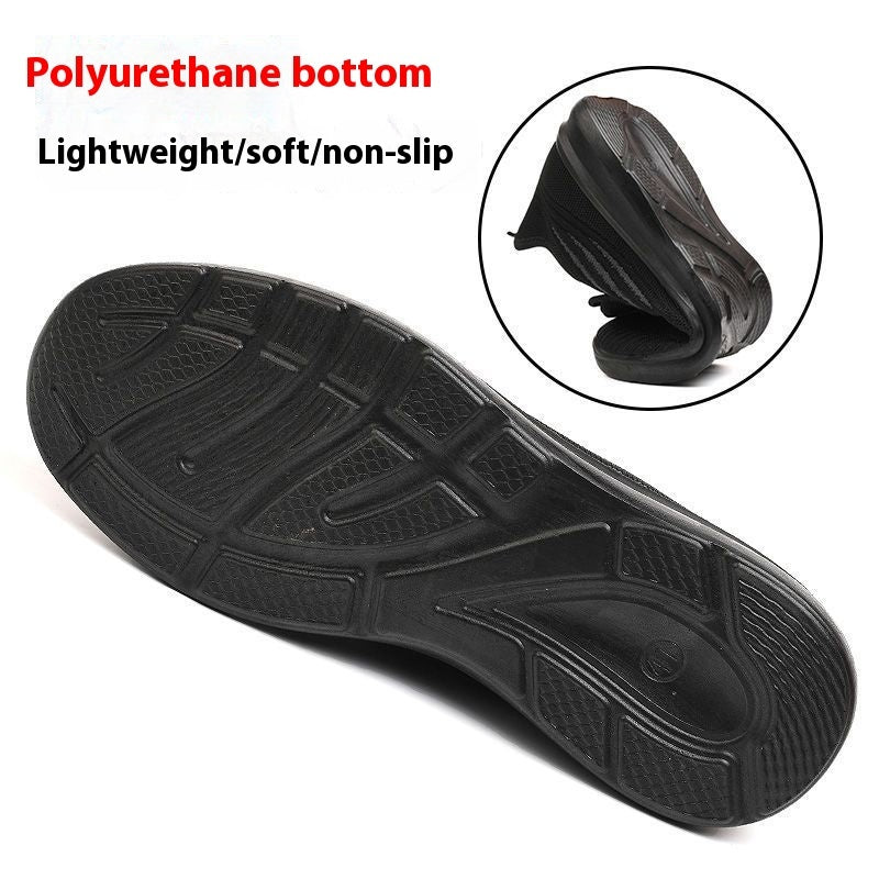 Men's Non-Slip Chef Shoes – Breathable Skull Pattern Kitchen & Casual Footwear