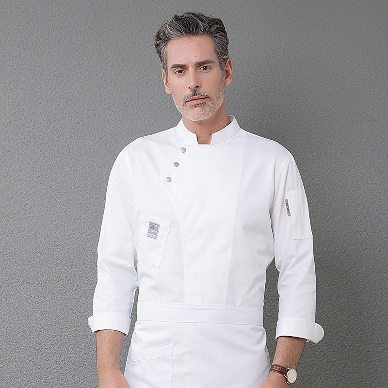Fire-Resistant Chef Jacket – Professional Kitchen Workwear | 4 Colors, M–4XL