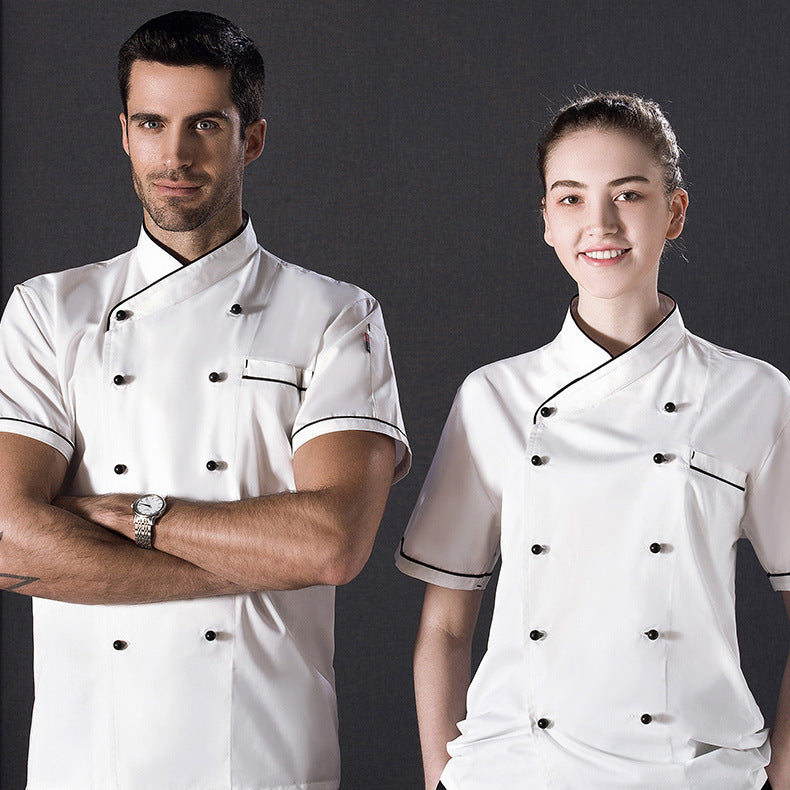 Short Sleeve Chef Shirt – Moisture-Wicking Summer Kitchen Workwear