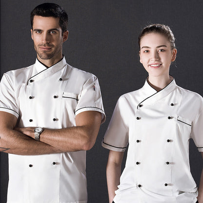 Short Sleeve Chef Shirt – Moisture-Wicking Summer Kitchen Workwear