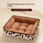 Cat & Dog Nest Bed — All-Season, 14 Prints, Sizes S–XXL