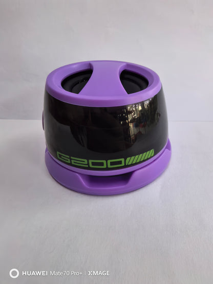 Portable Bluetooth Speaker with RGB Lighting – Magnetic Mini Speaker with Phone Stand, 7-Hour Battery