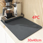Coffee Bar Mat – Super Absorbent PU Leather Countertop Drying Mat for Kitchen