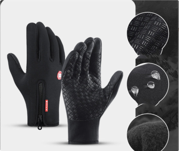 Winter Gloves Touch Screen Riding Motorcycle Sliding Waterproof Sports Fleece