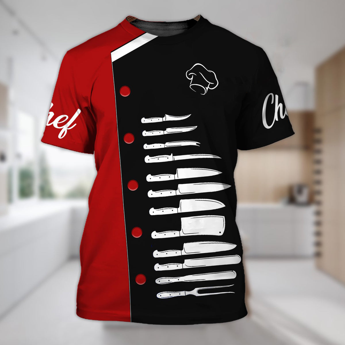 Men’s Chef Graphic T-Shirt – Quick-Dry Breathable Kitchen & Casual Tee