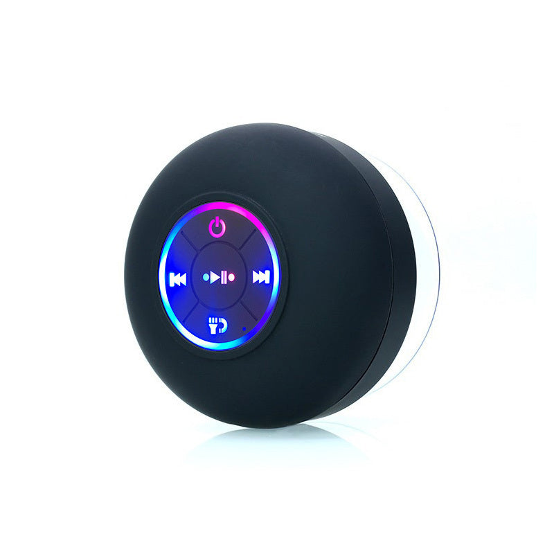 Waterproof Bluetooth Shower Speaker with LED Lights & Suction Cup
