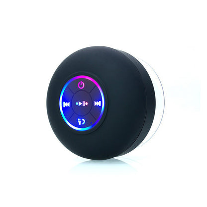 Waterproof Bluetooth Shower Speaker with LED Lights & Suction Cup
