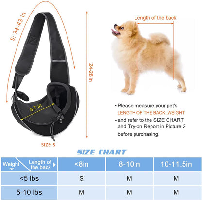 Breathable Pet Carrier Bag — Oxford, 5 Colors, S & M