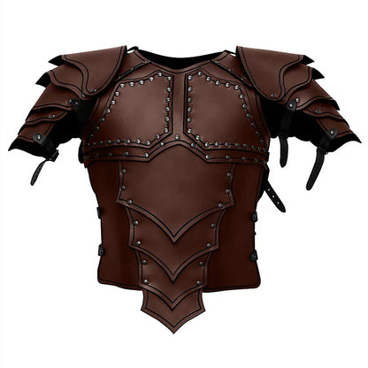 Men's Samurai Armor Cosplay Costume – Synthetic Leather Fantasy Suit