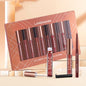 Matte Lipstick & Lip Liner Set — 12 Pieces, Long-Lasting