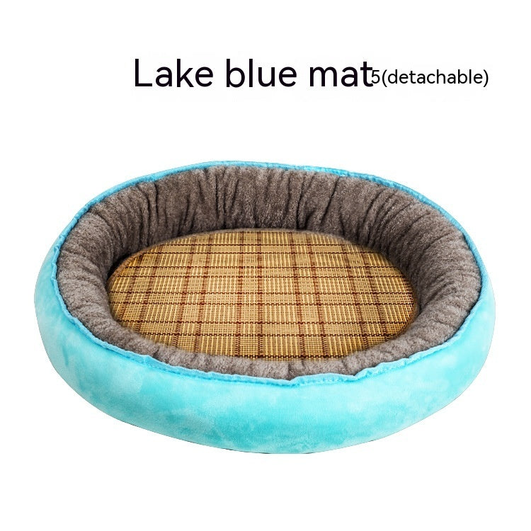 Cat & Dog Nest Bed — All-Season, 14 Prints, Sizes S–XXL