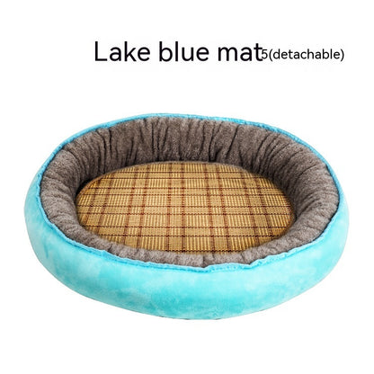 Cat & Dog Nest Bed — All-Season, 14 Prints, Sizes S–XXL
