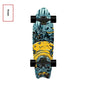 Fishtail Maple Skateboard — 21 Graphic Designs, 28" Deck