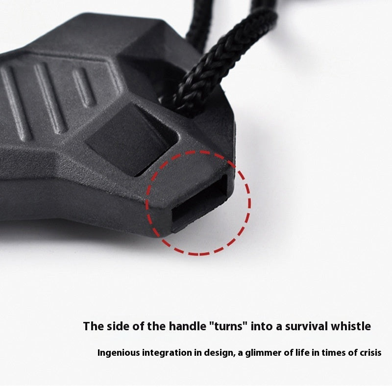 6-in-1 Magnesium Flint Fire Starter – Outdoor Survival Tool with Whistle, Scraper & Bottle Opener
