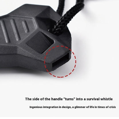 6-in-1 Magnesium Flint Fire Starter – Outdoor Survival Tool with Whistle, Scraper & Bottle Opener