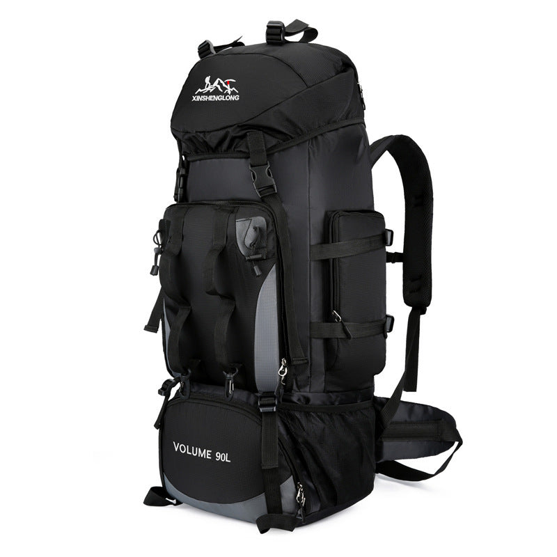 Water-Repellent Nylon Hiking Backpack – Lightweight Soft-Frame Outdoor Pack