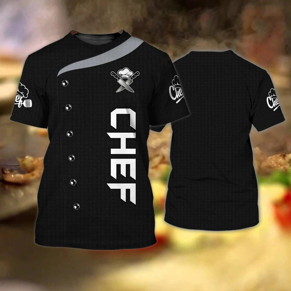 Men’s Chef Graphic T-Shirt – Quick-Dry Breathable Kitchen & Casual Tee
