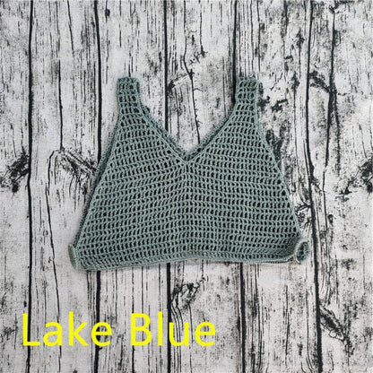 Crochet Bikini Cover-Up Set with Pants