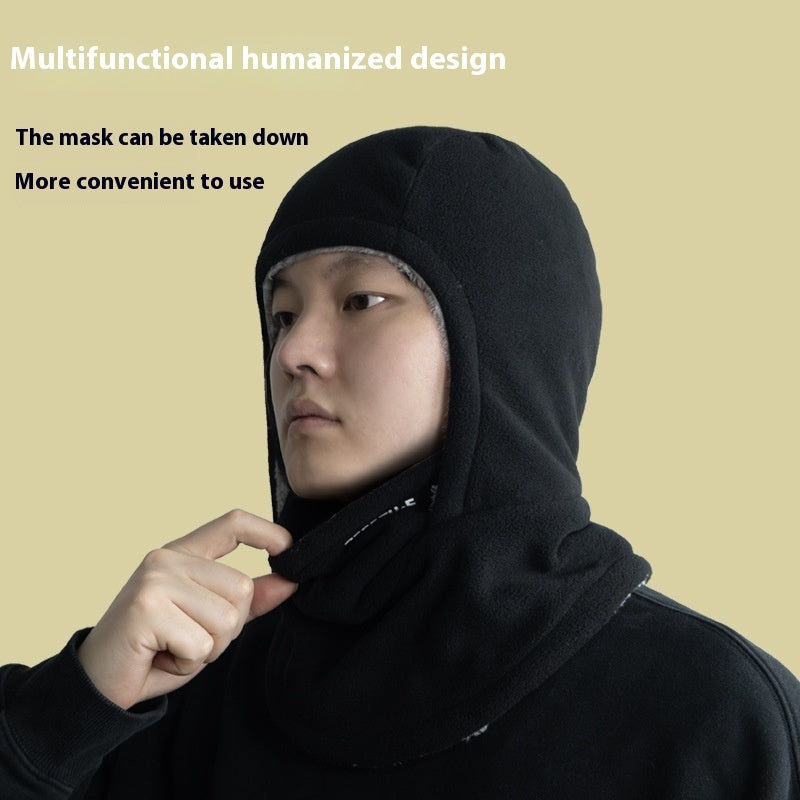 Winter Fleece Hooded Balaclava – Windproof Thermal Face Mask & Neck Scarf Hood