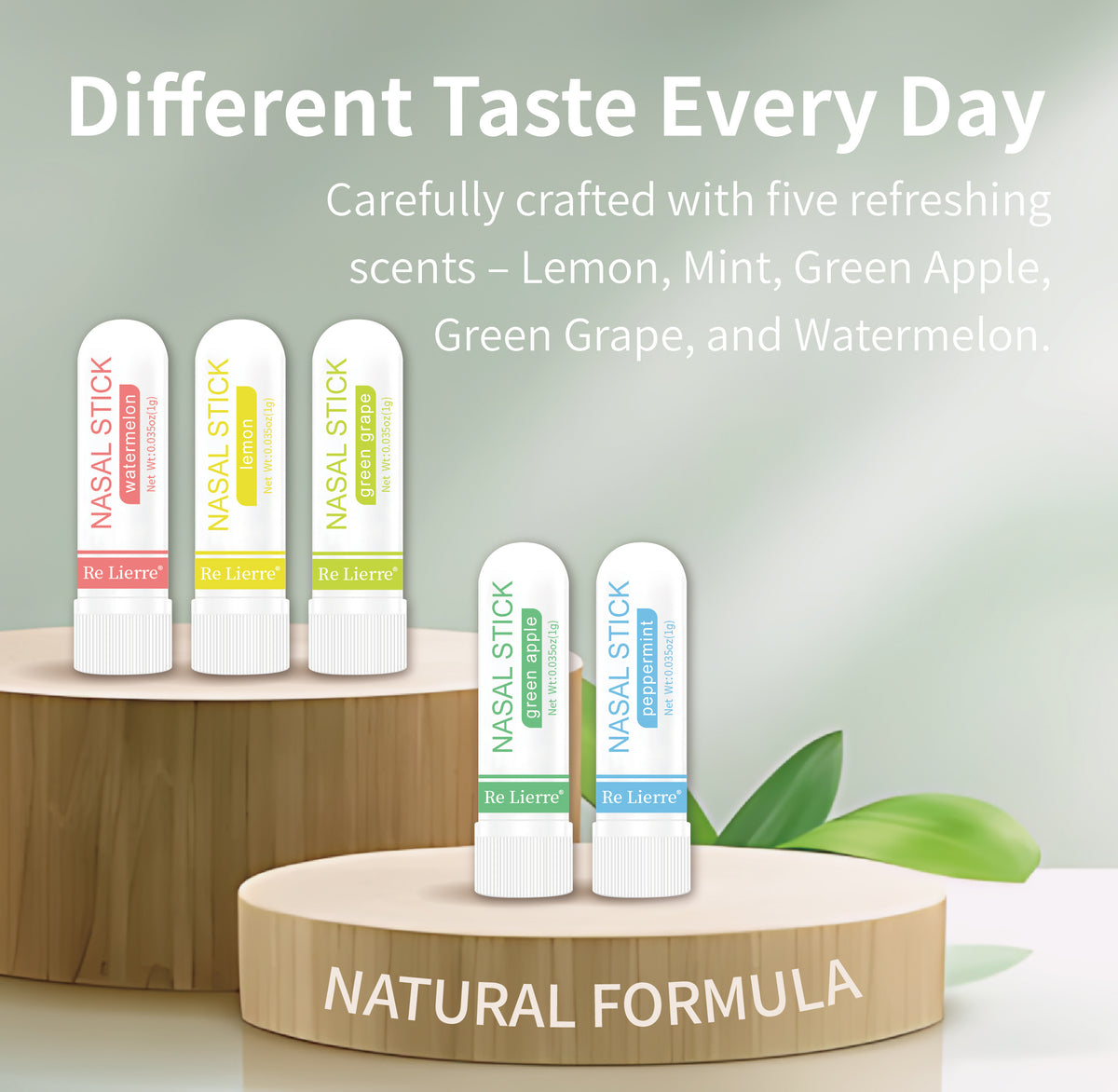Re Lierre 5-in-1 Nasal Energy Inhaler Stick
