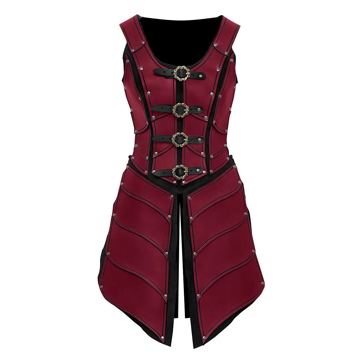 Medieval Leather Armor Elf Warrior Costume – Renaissance Cosplay Outfit for Adults