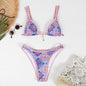 Women's Retro Print Bikini | European-Style Two-Piece Swimsuit