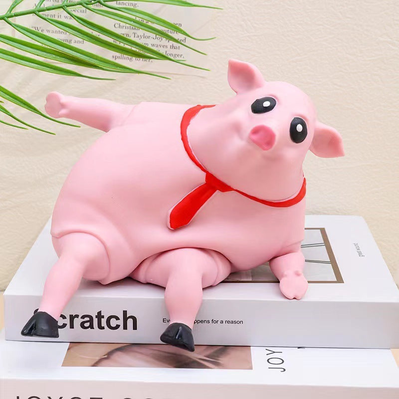 Cute Pig Squeeze Stress Toy – Squishy Piggy Sensory Relief Gift for Kids & Adults