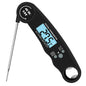 Folding Kitchen & Grill Thermometer – Electronic Instant-Read Food Thermometer, Black or Red