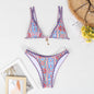Women's Retro Print Bikini | European-Style Two-Piece Swimsuit